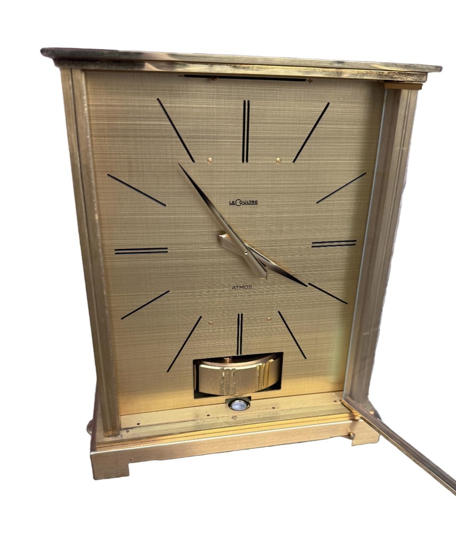 Vintage Jaeger LeCoultre Atmos Desk Clock Embassy VII - 8