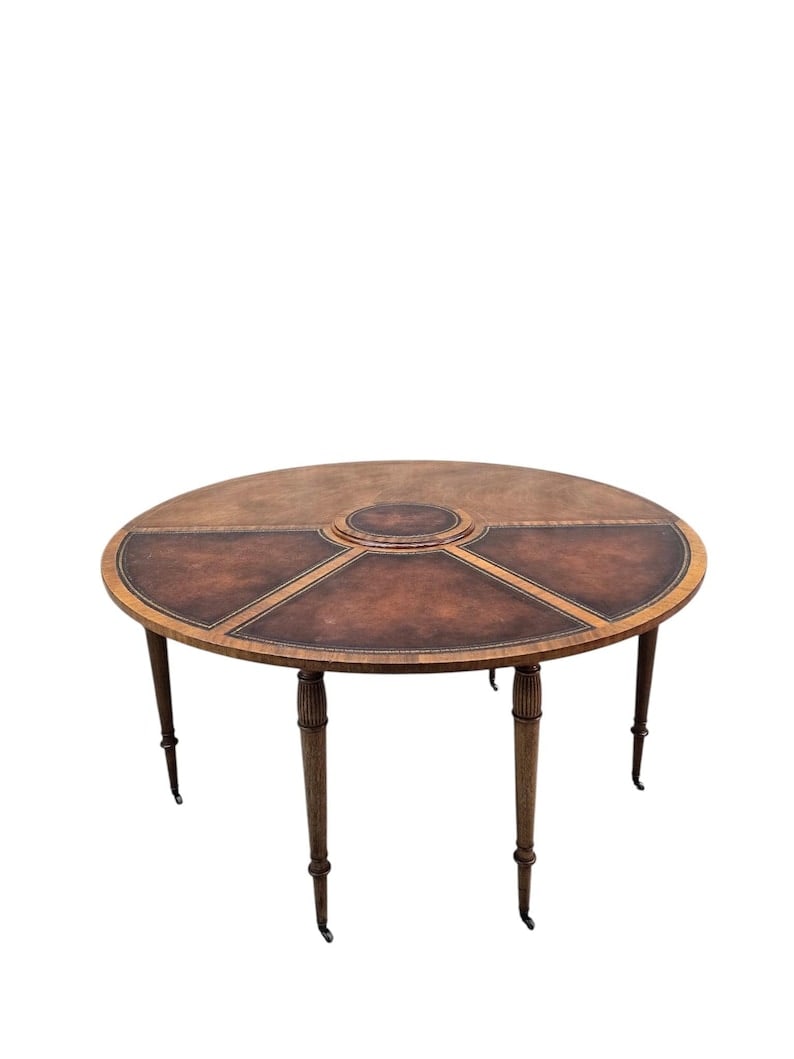 Federal Style Flip Top Demilune Table by Weimann (1 of 8)