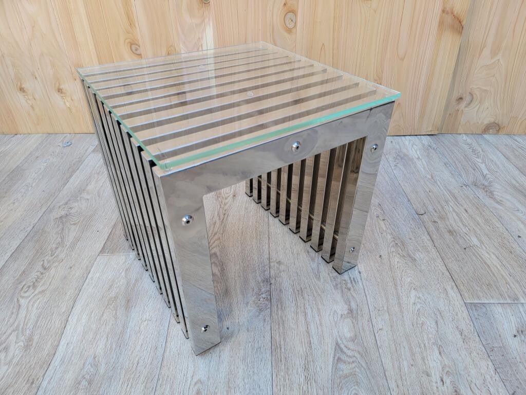 MCM Milo Baughman Style Side Tables - Pair - 8