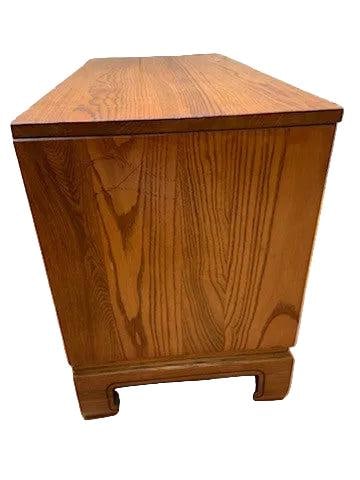 Vintage Chinoiserie Style Bedside Chest by Davis Cabinet Co - Pair - 6