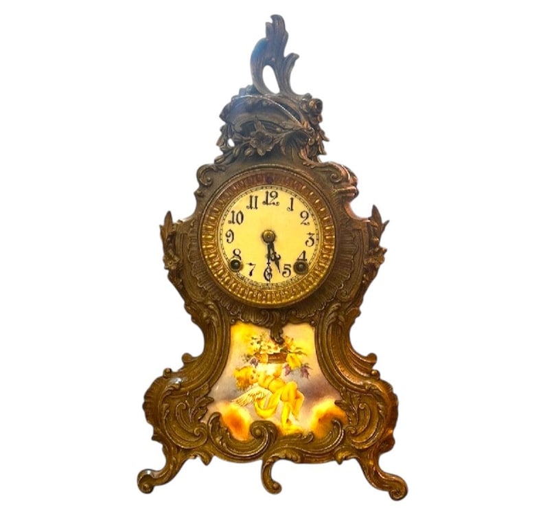 Antique Ansonia Clock Co. New York Mantel Clock (1 of 7)