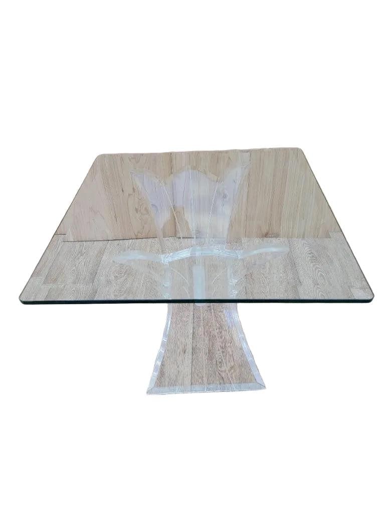 MCM Lucite Butterfly Side Table - 2