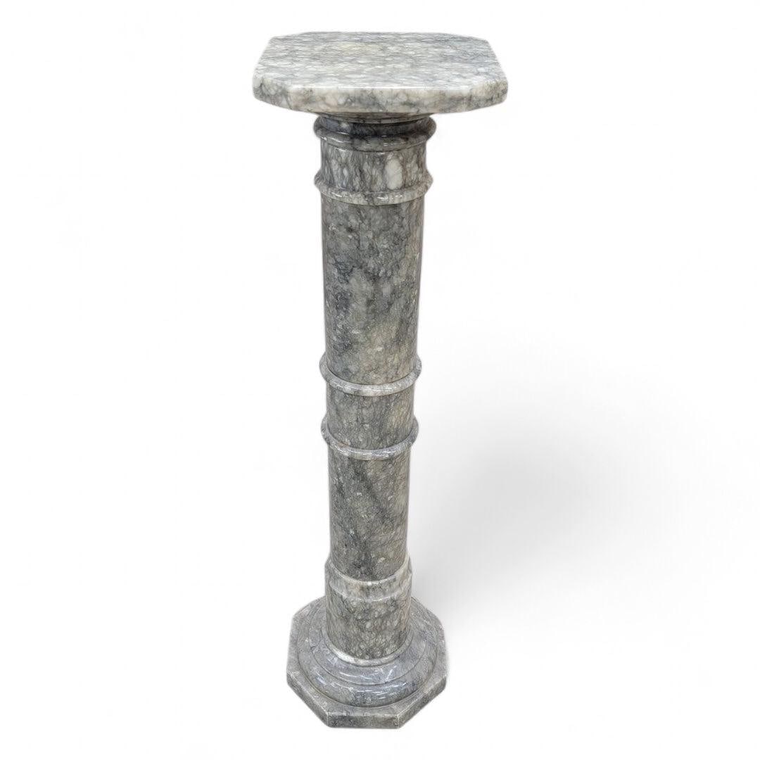 Antique Neoclassical Style Marble Pedestal Stand - 5
