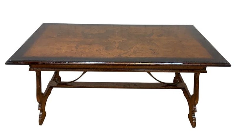 Marchetti – Hand Made in Italy Inlaid Walnut Extending Dining Table (1 of 8)