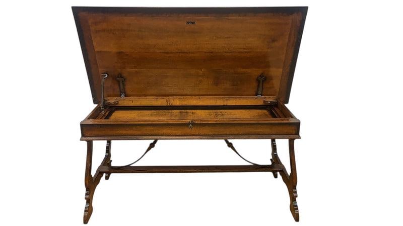 Marchetti – Hand Made in Italy Inlaid Walnut Extending Dining Table - 5