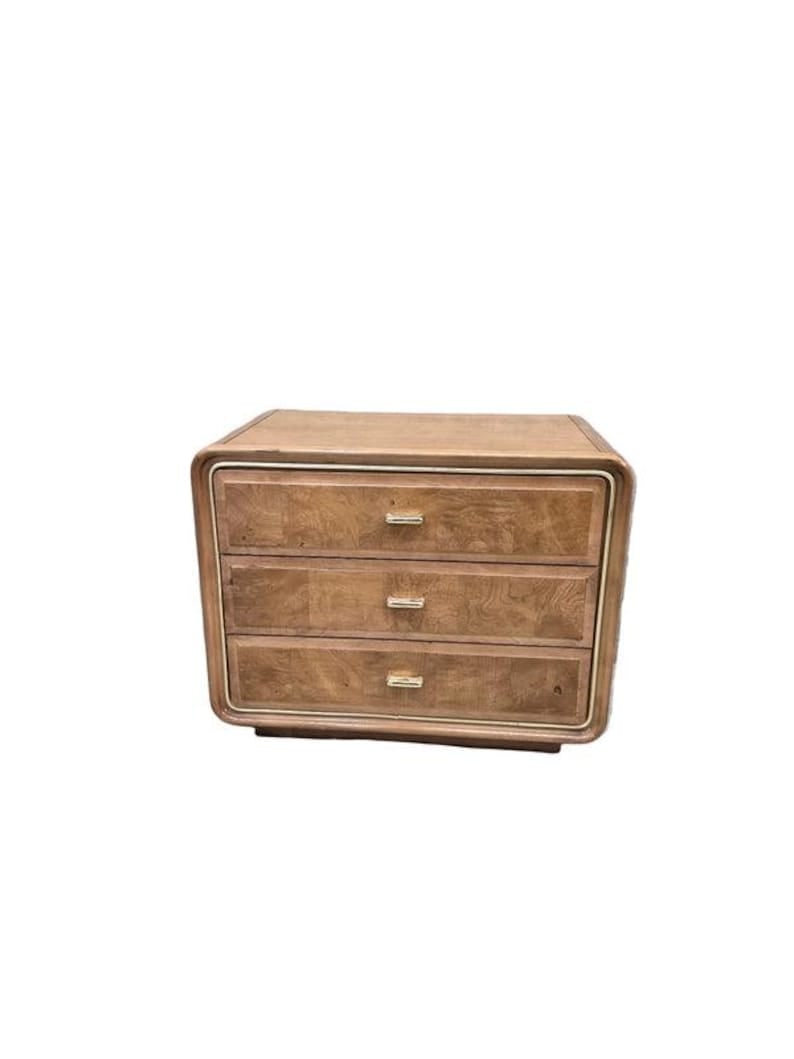 MCM Walnut 3 Drawer Chest/Nightstand by American of Martinsville (1 of 8)