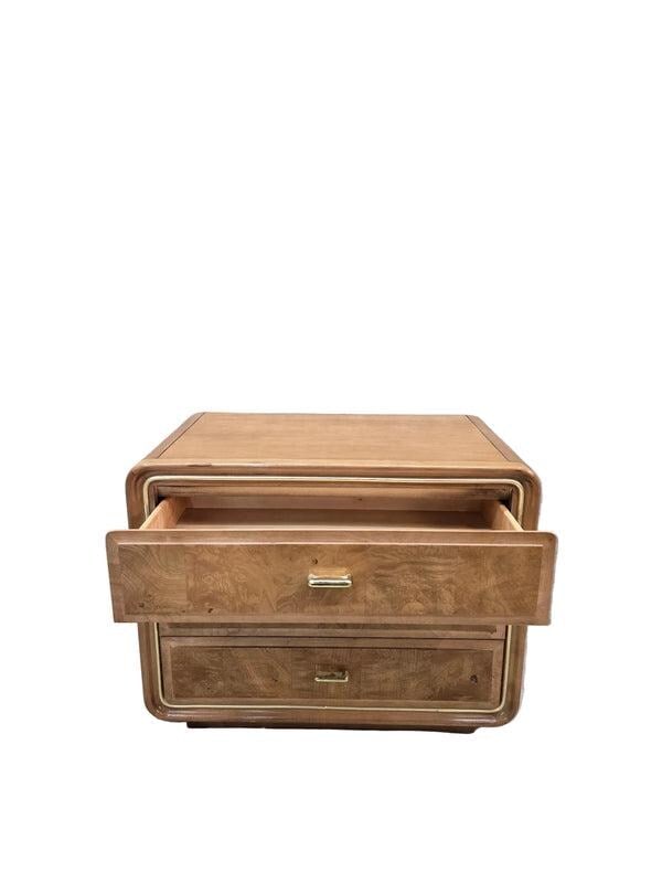 MCM Walnut 3 Drawer Chest/Nightstand by American of Martinsville - 8