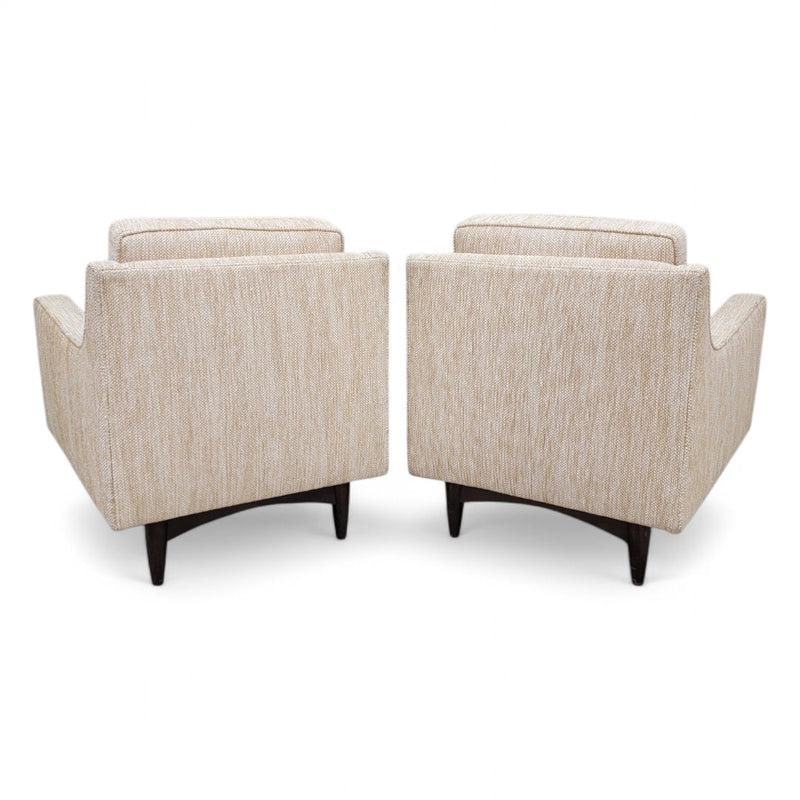MCM Italian Gio Ponte Style Club Chairs Reupholstered - Pair - 3