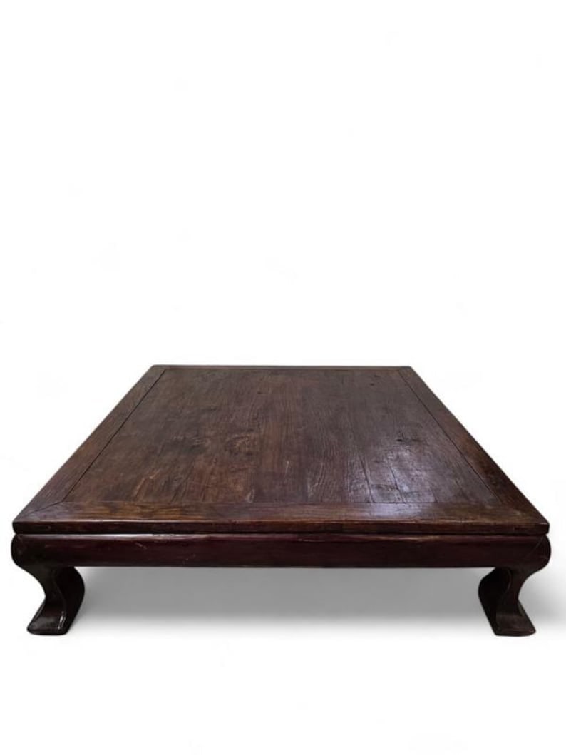 Antique Shanxi Province Elm Oversized Coffee Table (1 of 8)