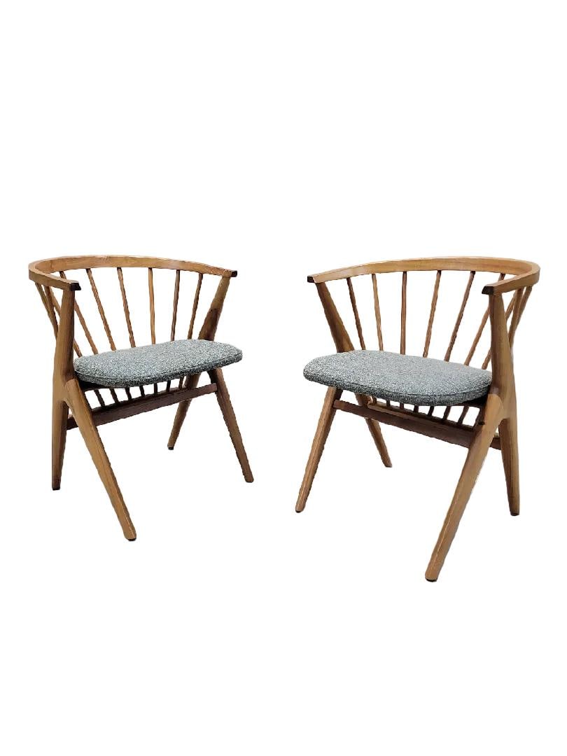 MCM Sibast Møbler No 8 Style Teak Captain Chairs - Pair - 6
