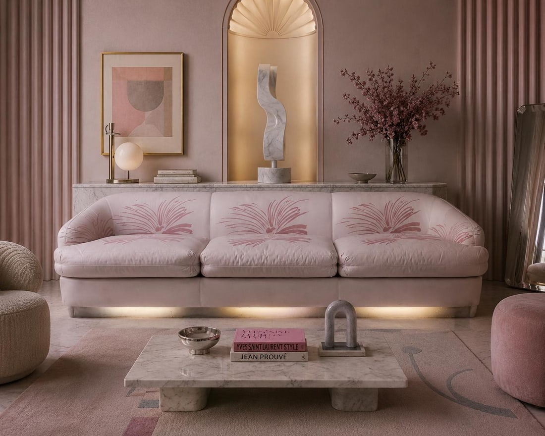 MCM Bellini Style Bottom Lit Sofa by Weimann - 2