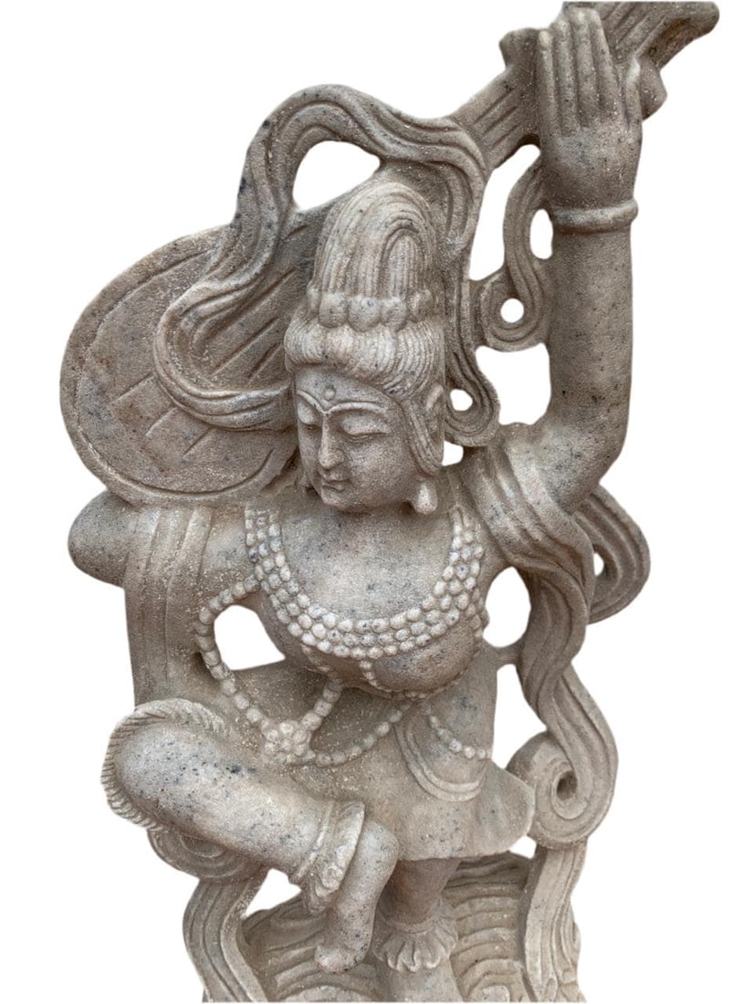 Antique Indian Saraswati Godess Statue - 3