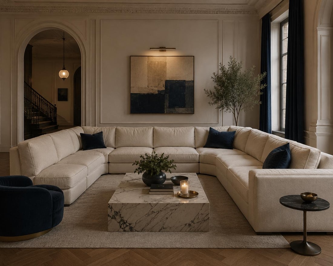 MCM Hexagonal Sectional Sofa by Drexel - 3