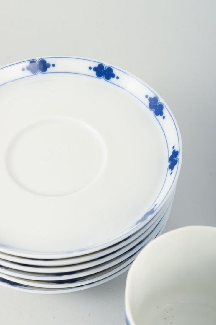 Tapio Wirkkala for Rosenthal Studio-linie, Germany. Six pairs of porcelain coffee cups with saucers - 3