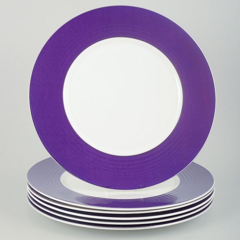 Gordon Ramsay for Royal Doulton, England. Six large dinner plates in porcelain. Late 20th century / (1 of 4)