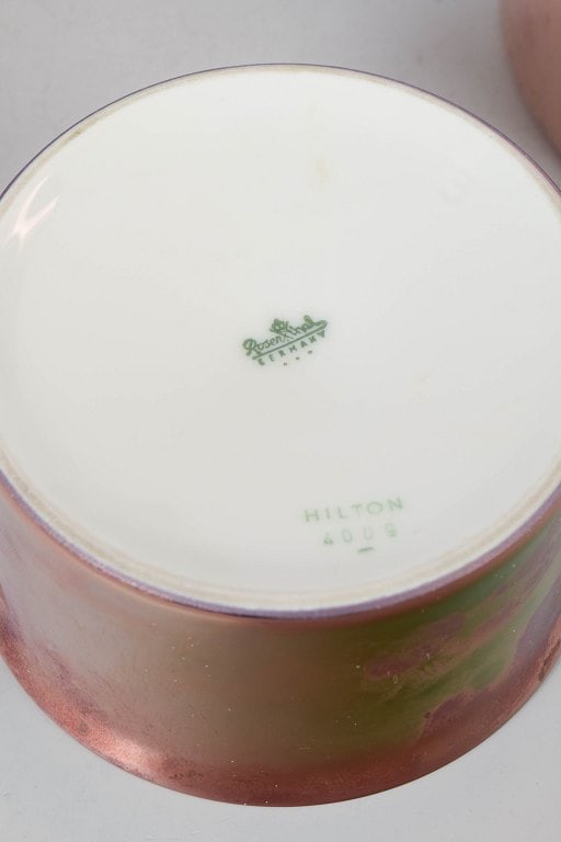 Bjørn Wiinblad for Rosenthal, Germany. Porcelain coffee pot with creamer and sugar bowl with - 4