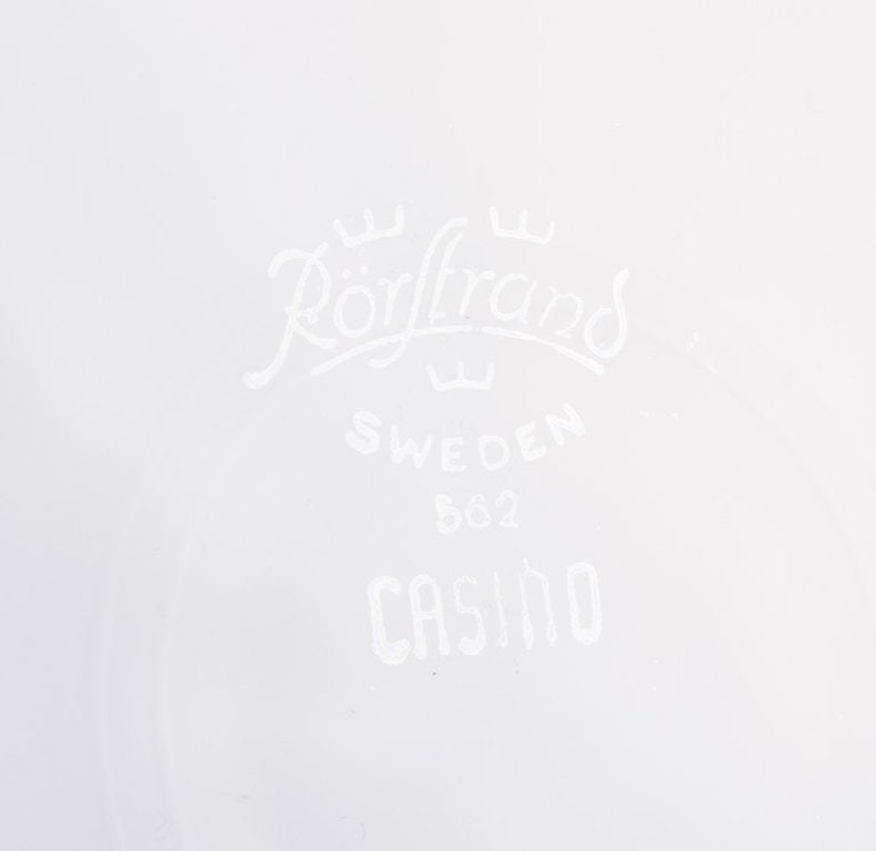 Gunnar Nylund for Rörstrand, Sweden. A set of eleven 'Casino' dessert plates. Mid-20th century. - 4