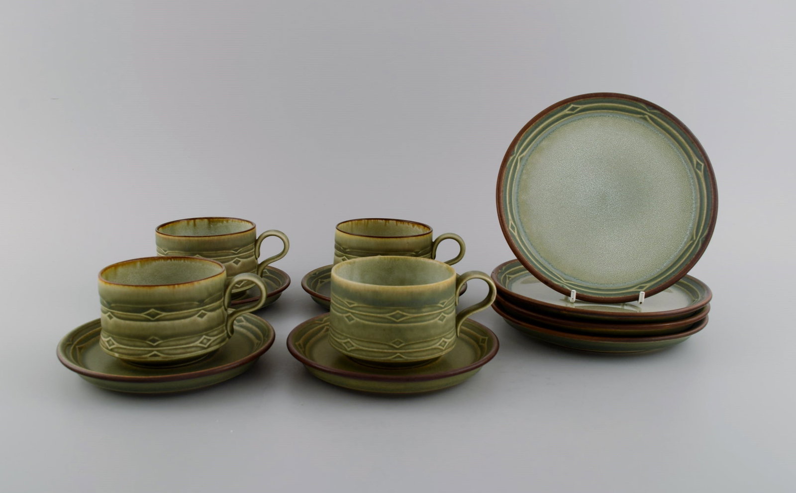 Jens H. Quistgaard (1919-2008) for Bing & Grøndahl. Rune coffee service in glazed stoneware for (1 of 6)
