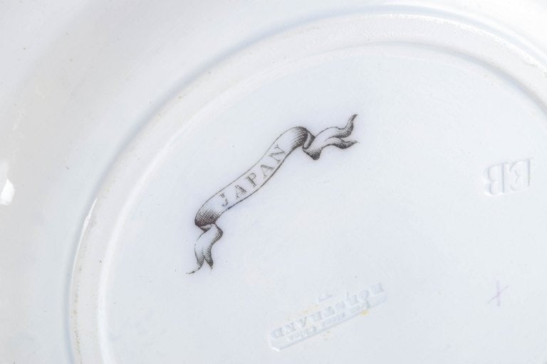Rörstrand Japan series, Sweden. Set of six dinner plates with oriental-inspired decoration. - 4
