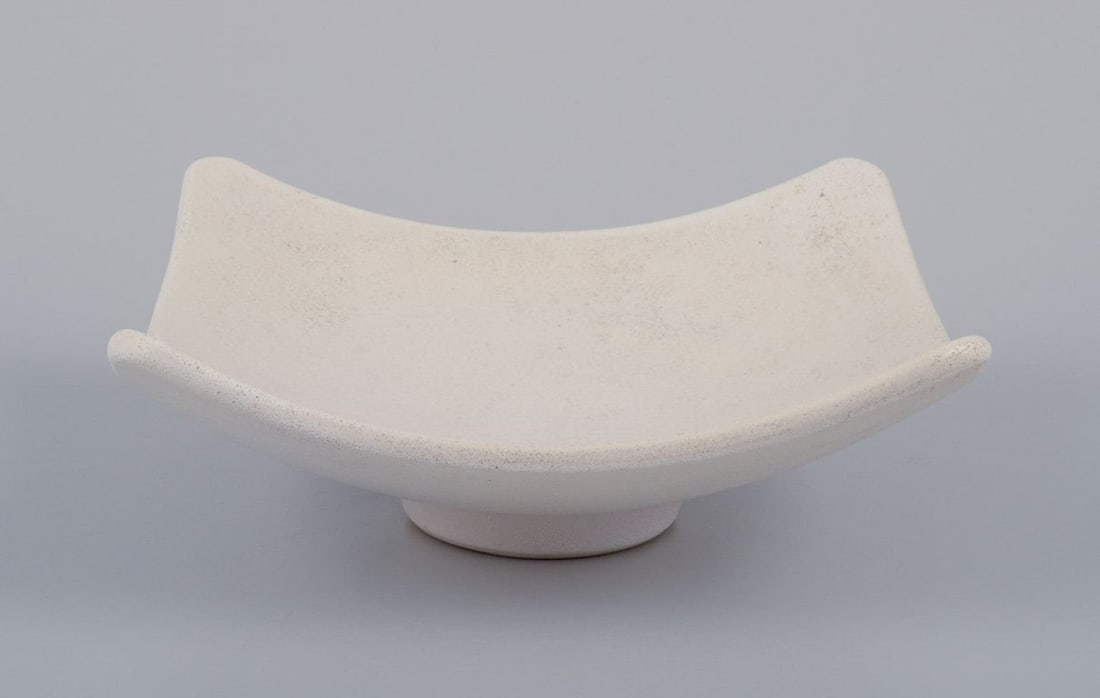 Suzanne RamiÃ© for Atelier Madoura, France. Ceramic square bowl. Mid-20th C. (1 of 7)
