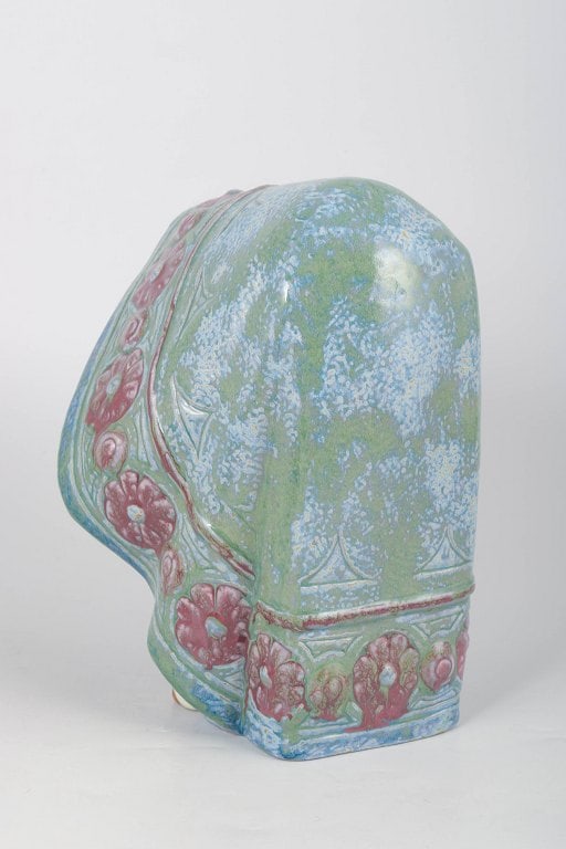 LladrÃ³, Spain. Hand-painted ceramic sculpture, female bust with veil. Approx. 1970s. - 4