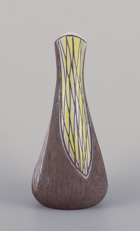 Mari Simmulson for Upsala Ekeby, Sweden. Ceramic vase with abstract motifs. - 3