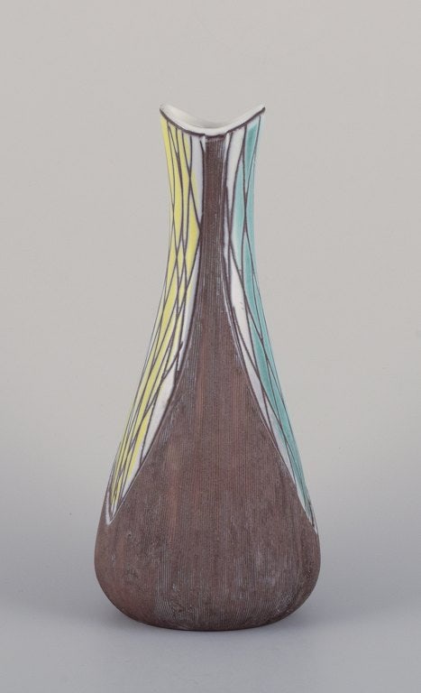 Mari Simmulson for Upsala Ekeby, Sweden. Ceramic vase with abstract motifs. - 4