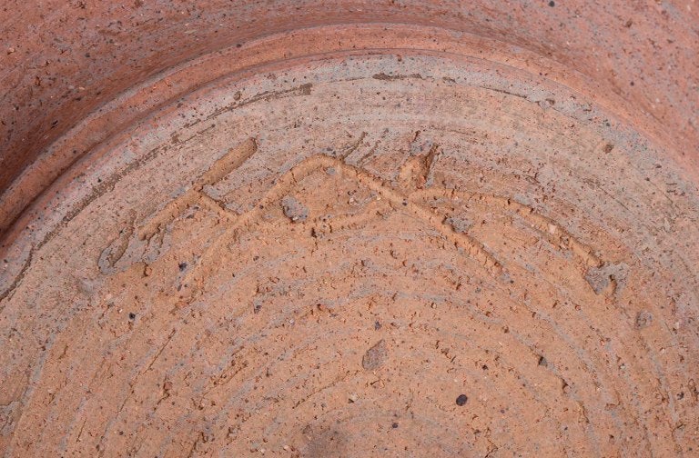 Nils Kähler for Kähler, Denmark. Round ceramic bowl in a modernist style. Turquoise and - 7