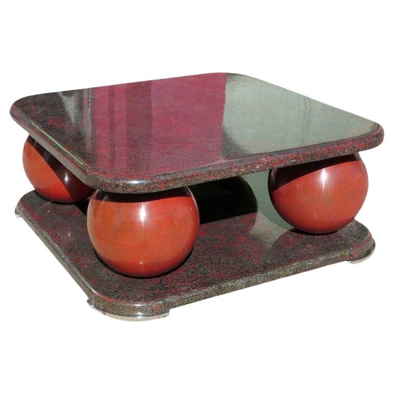 Rare Large Maitland Smith Art Deco Cocktail Table (1 of 5)