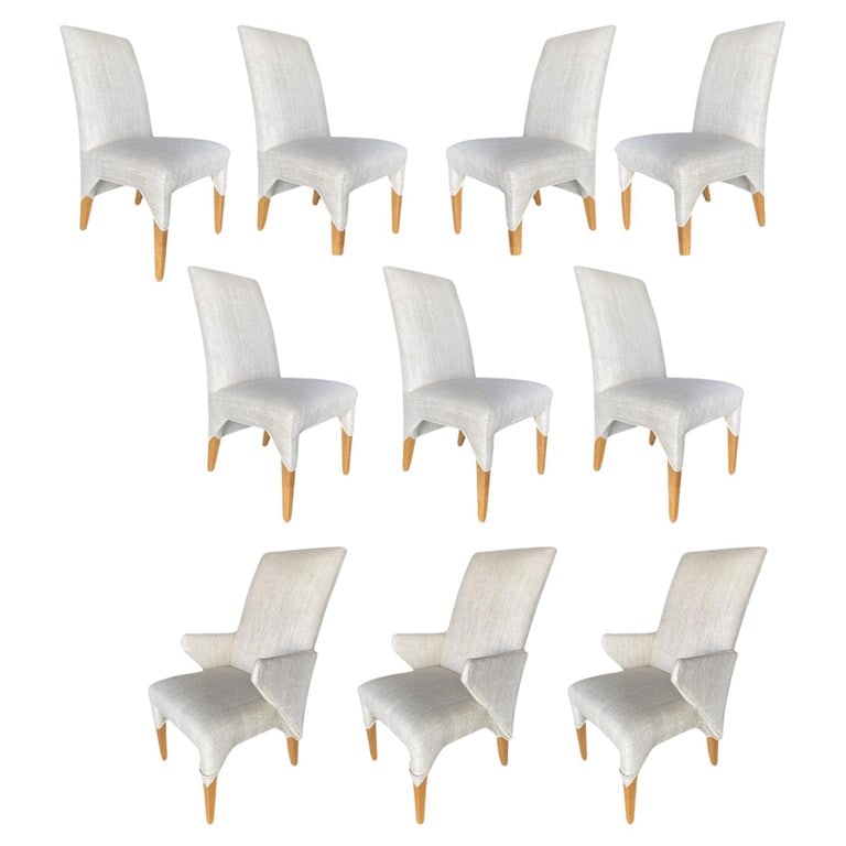 1980s Vintage Post Modern Dining Chairs - Set of 10 (1 of 12)