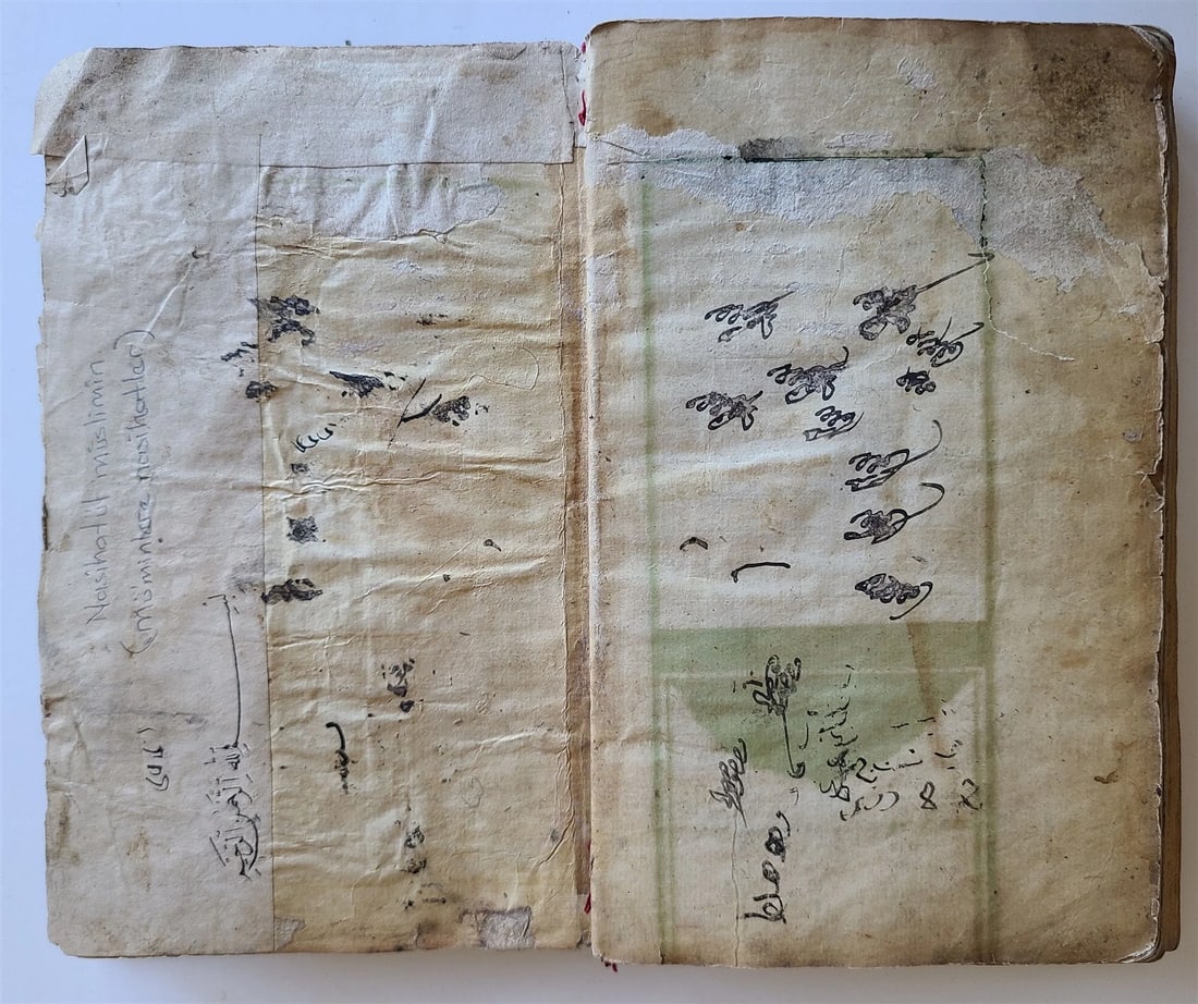19th cent. HANDWRITTEN OTTOMAN ADVICE TO MUSLIMS MANUSCRIPT BOOK antique TURKISH - 3