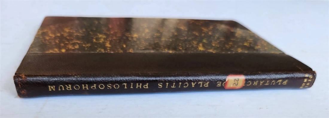 1510 POST-INCUNABULA Pseudo-Plutarch ANTIQUE De Placitis Philosophorum VERY RARE - 2