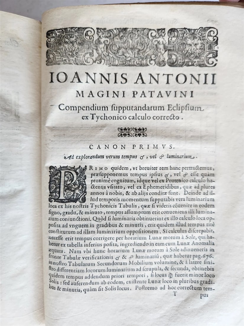 1616 Ephemerides Coelestium Motuum ANTIQUE astronomy astrology Giovanni Magini - 16