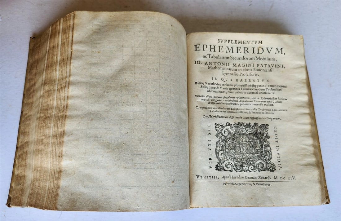 1616 Ephemerides Coelestium Motuum ANTIQUE astronomy astrology Giovanni Magini - 3