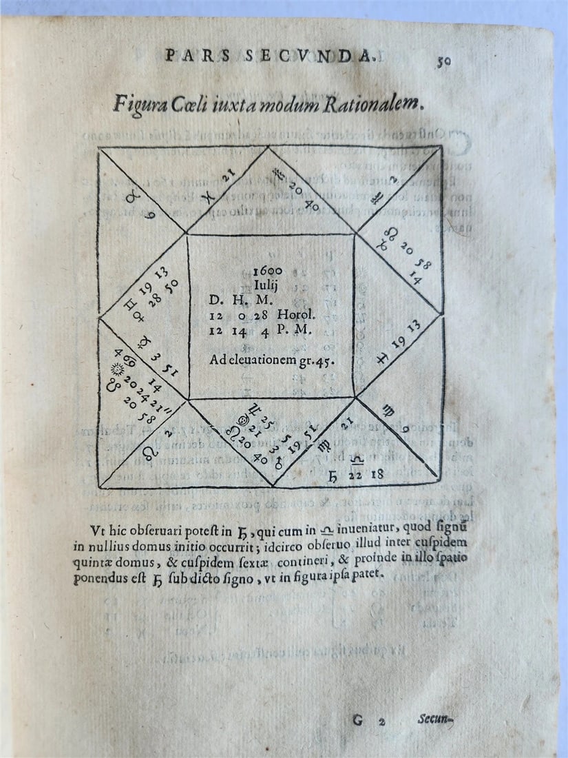 1616 Ephemerides Coelestium Motuum ANTIQUE astronomy astrology Giovanni Magini - 8