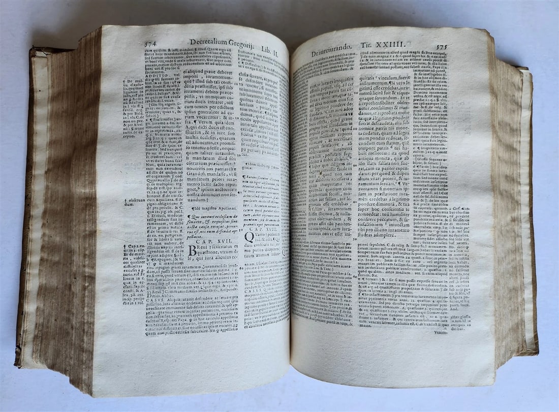 1591 DECRETALS of Pope Gregory IX antique 16th CENTURY - 9