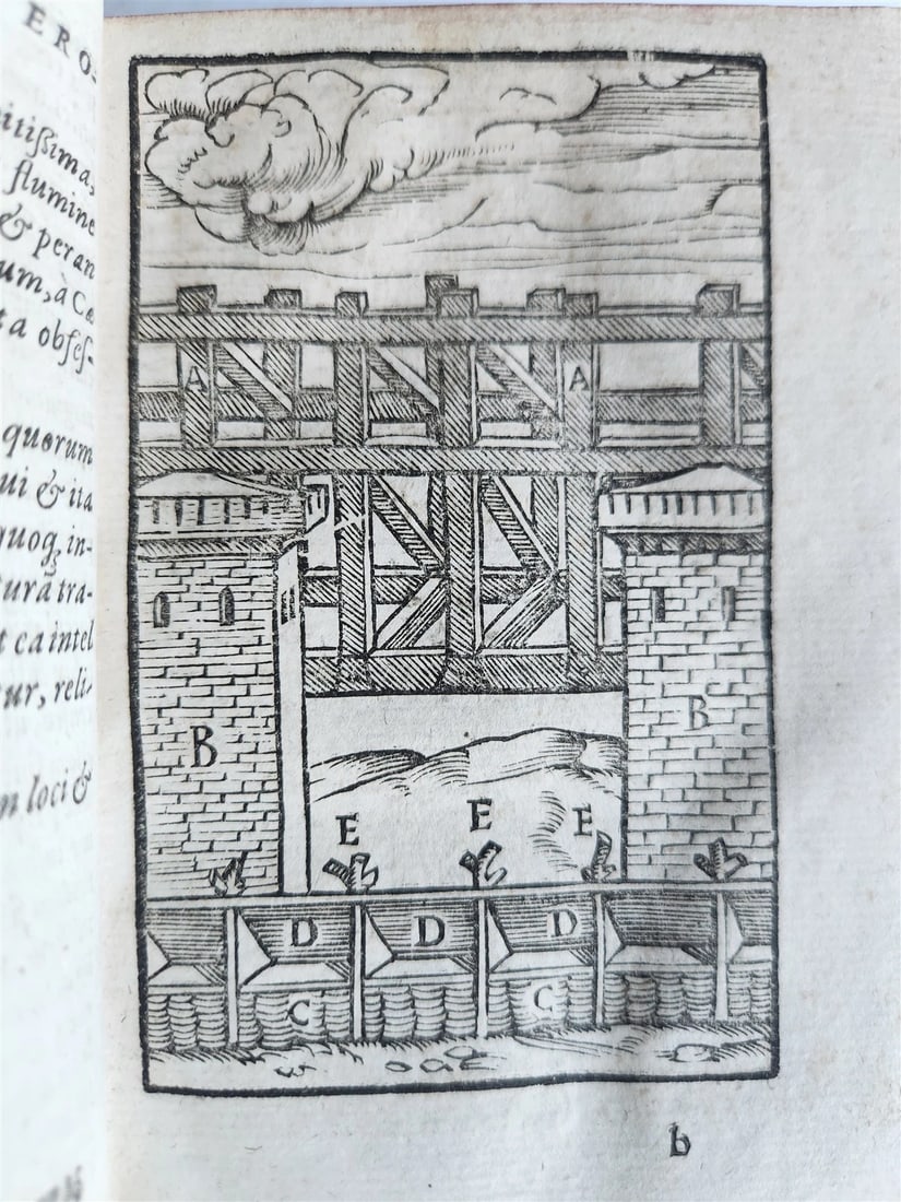 1581 JULIUS CAESAR ILLUSTRATED antique ORIGINAL 16th CENTURY BINDING - 5