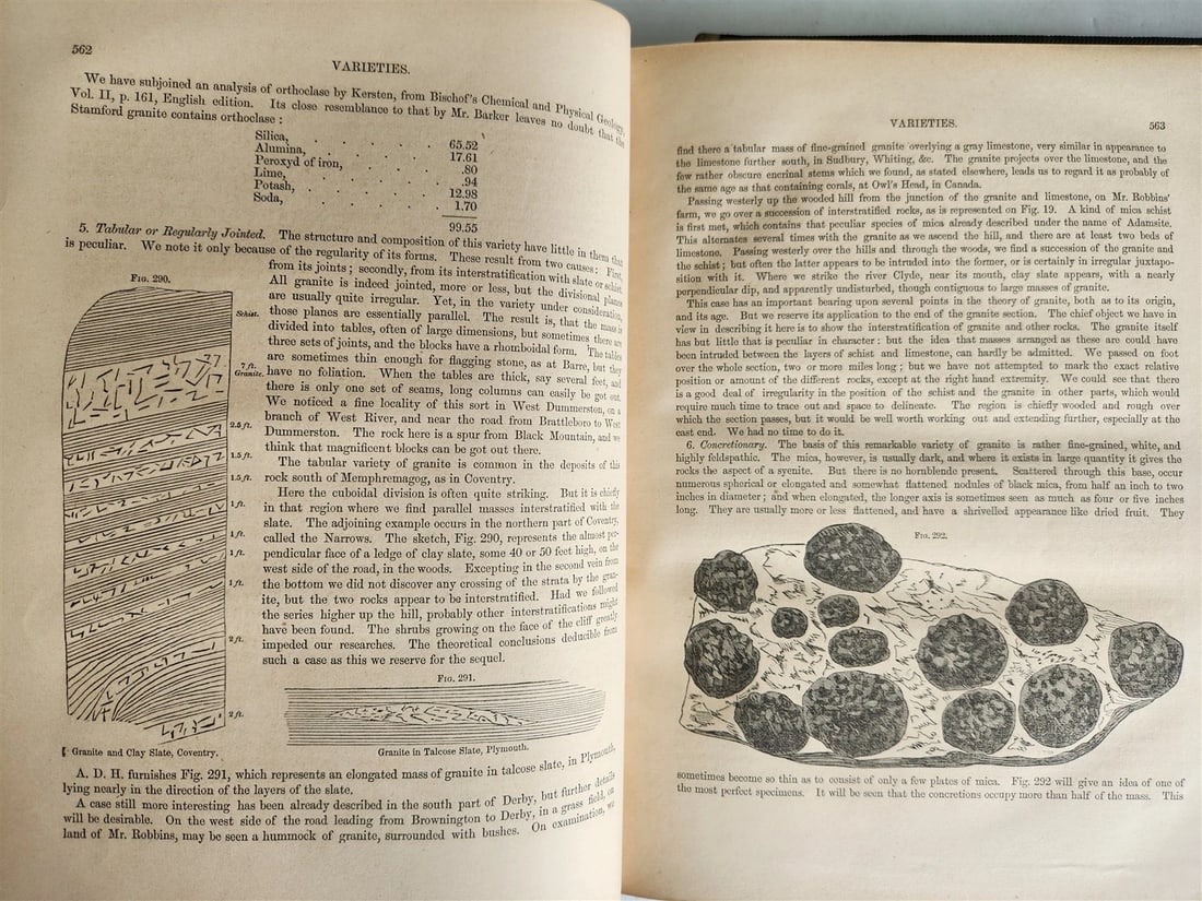 1861 Report on the Geology of Vermont 2 VOLUMES antique ILLUSTRATED Americana - 19
