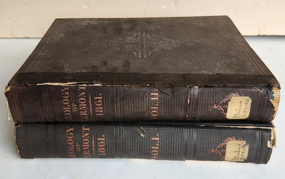 1861 Report on the Geology of Vermont 2 VOLUMES antique ILLUSTRATED Americana - 4