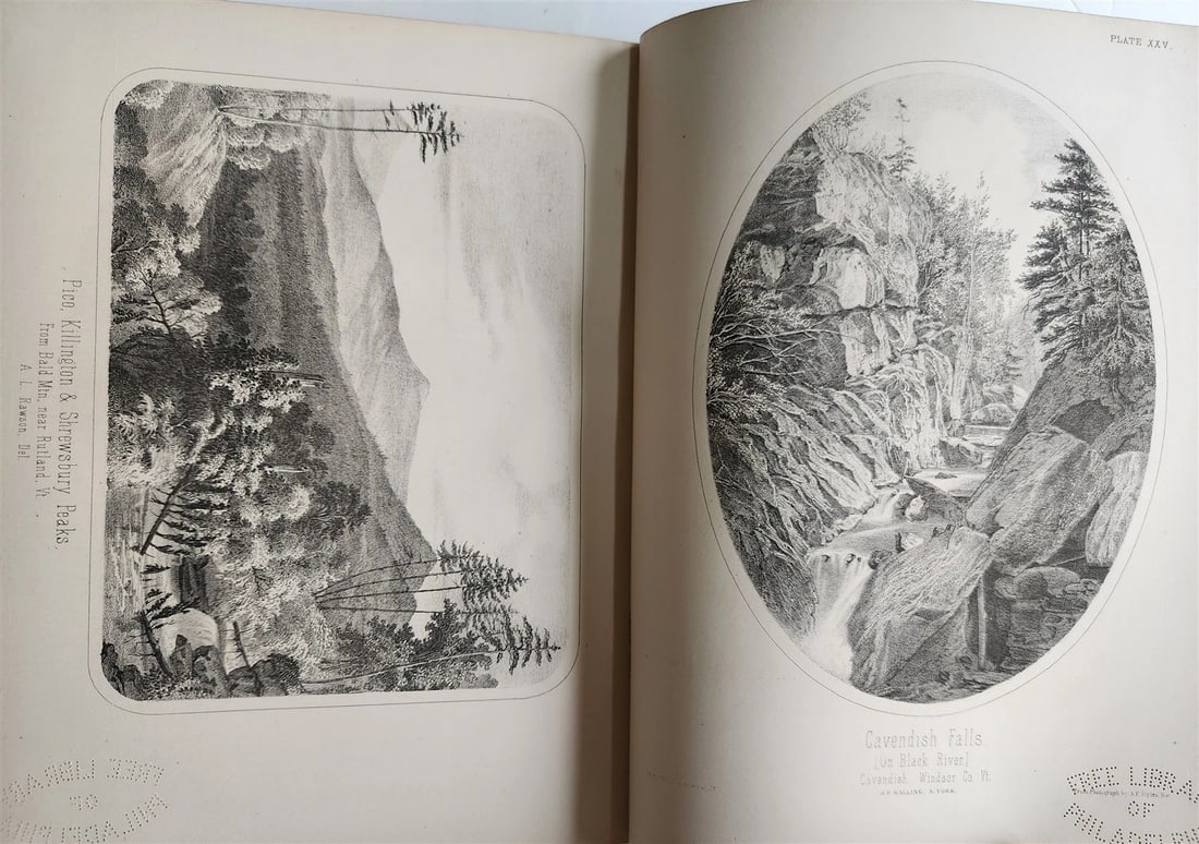 1861 Report on the Geology of Vermont 2 VOLUMES antique ILLUSTRATED Americana - 6