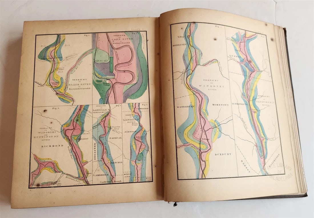 1861 Report on the Geology of Vermont 2 VOLUMES antique ILLUSTRATED Americana - 7