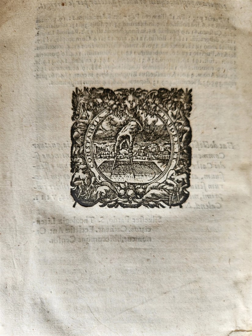 1596 HISTORY of FLANDRIA by Jacobus MARCHANTIUS antique VELLUM Plantin Press - 4