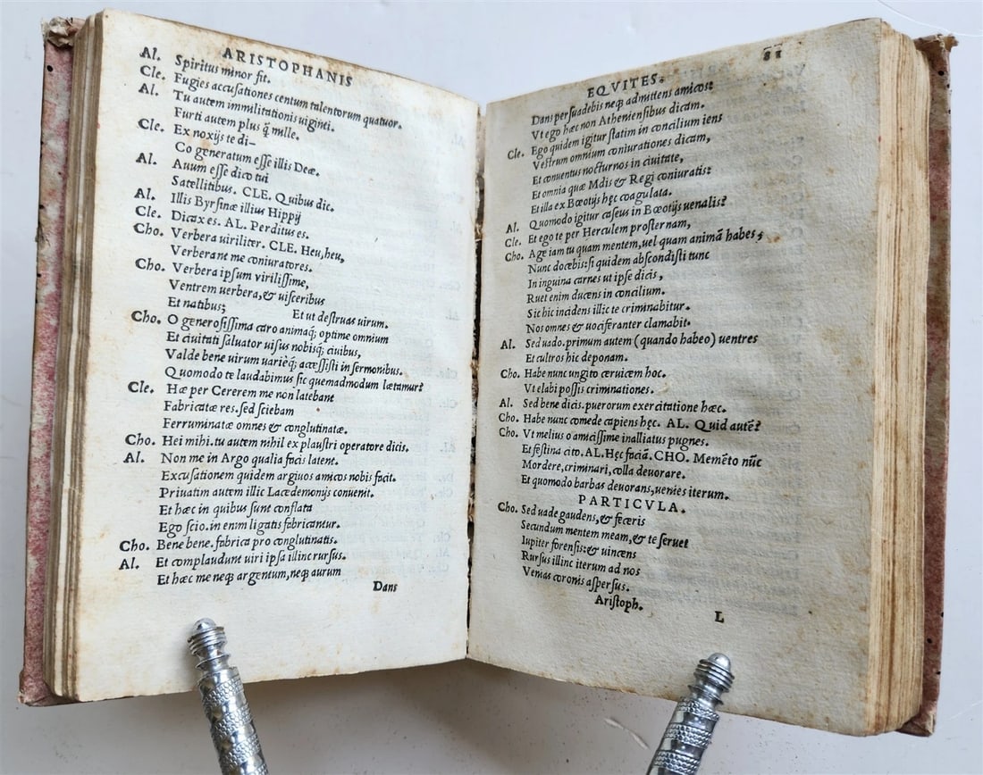1538 ARISTOPHANES COMEDIES antique 1st EDITION 16th CENTURY rare - 5