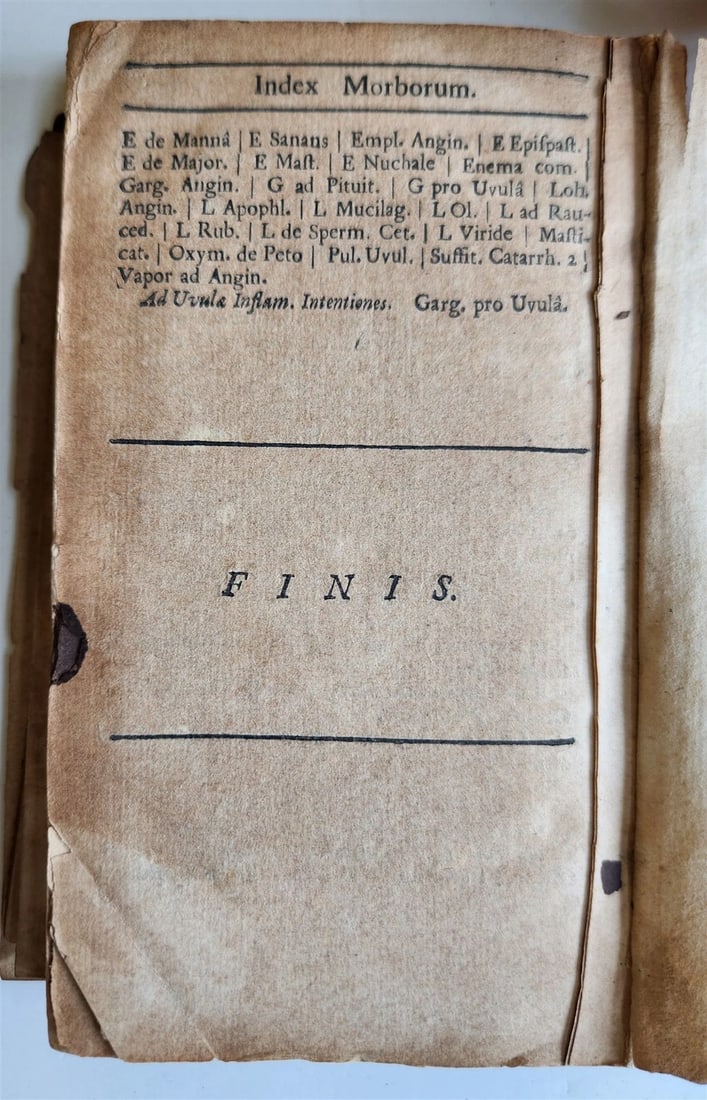 1714 Pharmacopoeia Extemporanea sive Praescriptorum Chilias antique - 2