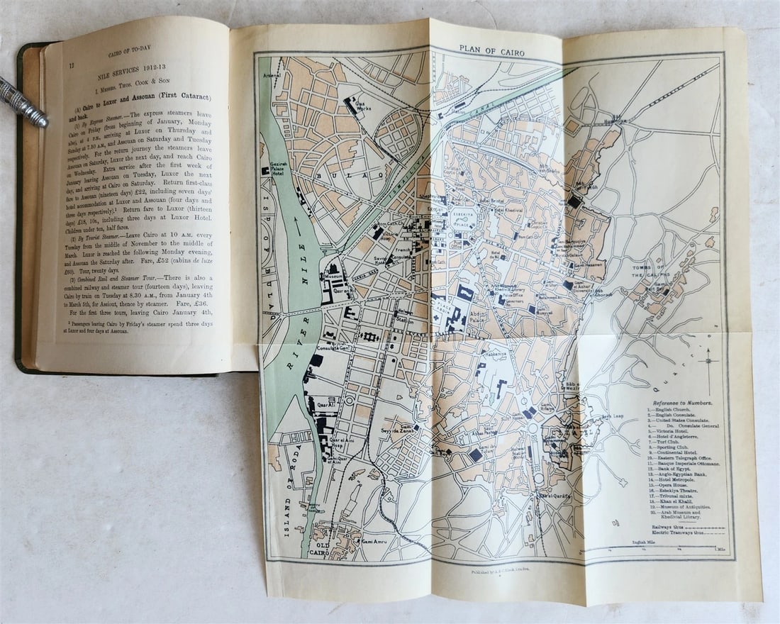 1912 CAIRO of TO-DAY antique PRACTICAL GUIDE to CAIRO and the NILE illustrated - 2