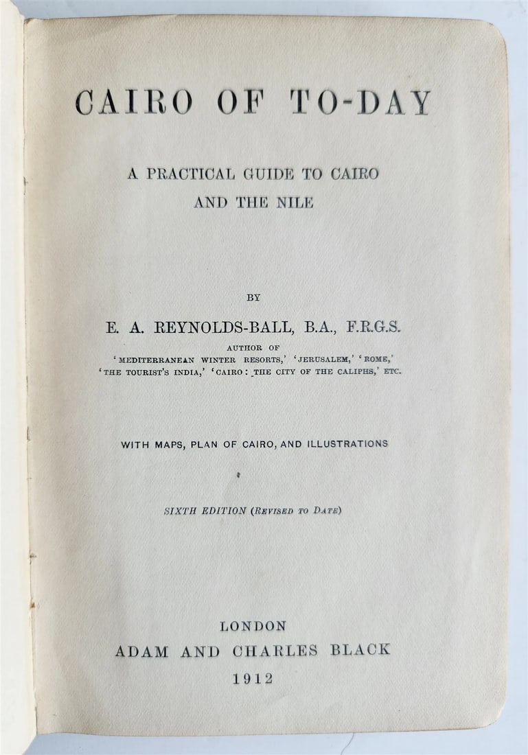 1912 CAIRO of TO-DAY antique PRACTICAL GUIDE to CAIRO and the NILE illustrated - 3