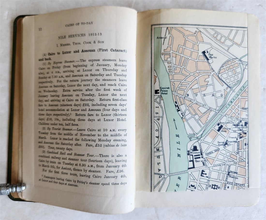 1912 CAIRO of TO-DAY antique PRACTICAL GUIDE to CAIRO and the NILE illustrated - 8
