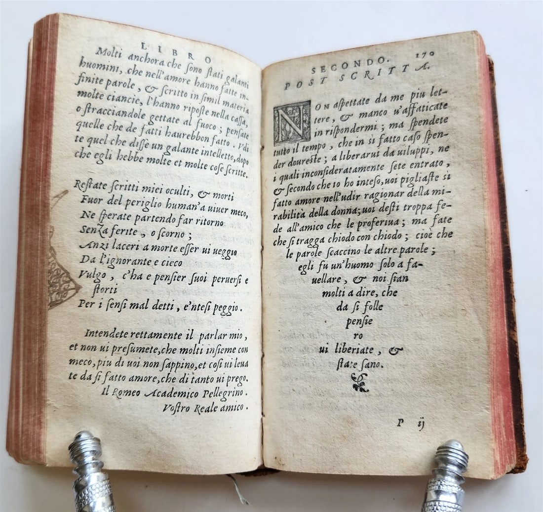 1558 SATIRE of LOVE TRE LIBRI di PISTOLOTTI AMOROSI DEL DONI antique in ITALIAN - 7