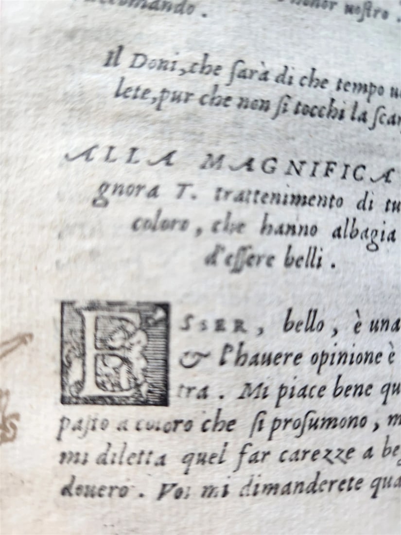 1558 SATIRE of LOVE TRE LIBRI di PISTOLOTTI AMOROSI DEL DONI antique in ITALIAN - 9