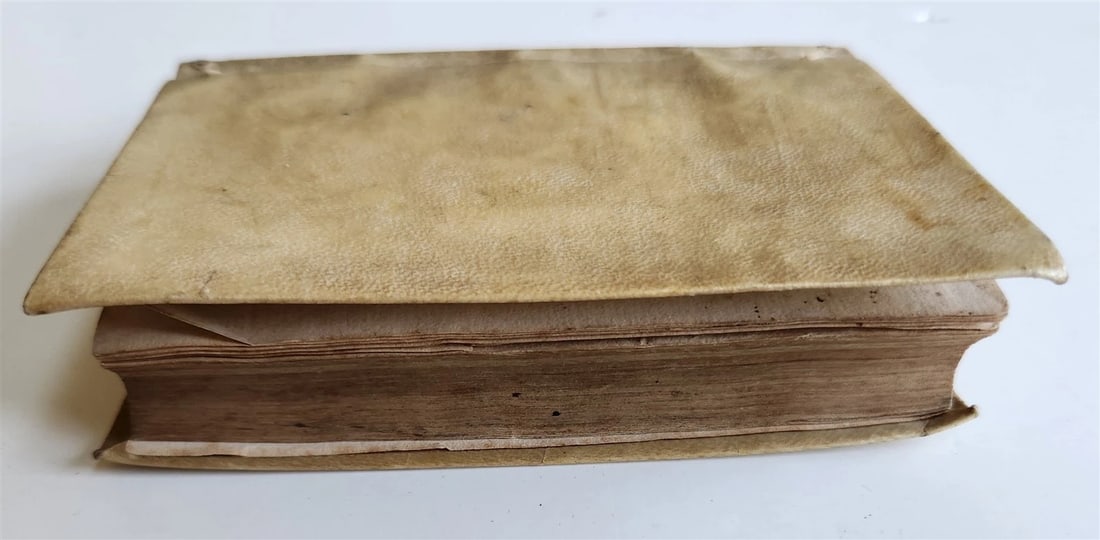 1553 POETRY by PRUDENTIUS antique 16th CENTURY vellum binding - 11